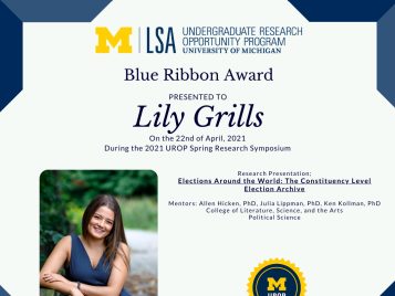 2021 UROP Spring Symposium Blue Ribbon IG 1 